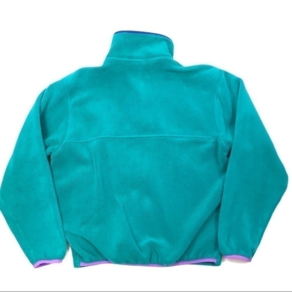 Vintage LL Bean Fleece Zip Front Jacket Signature Logo Pockets Women Medium - Picture 5 of 8